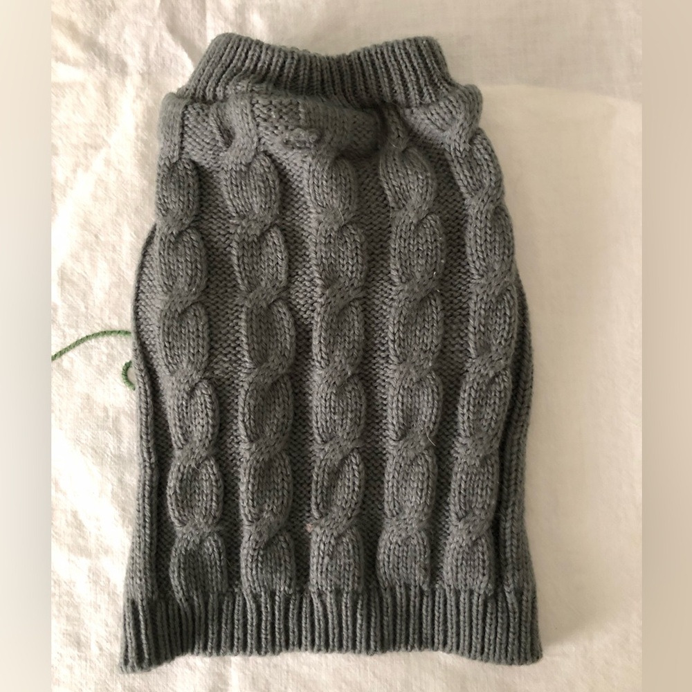 Companion Road Gray Small Dog Pet Sweater